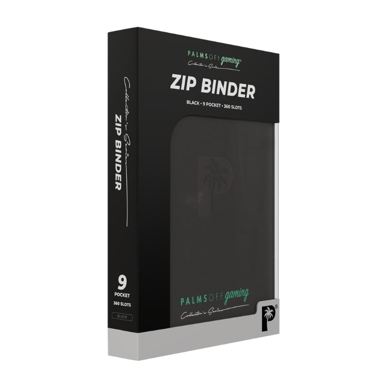 Collector's Series 9 Pocket Zip Trading Card Binder - BLACK