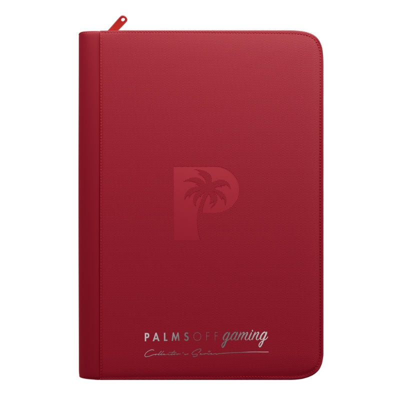 Collector's Series 9 Pocket Zip Trading Card Binder - RED