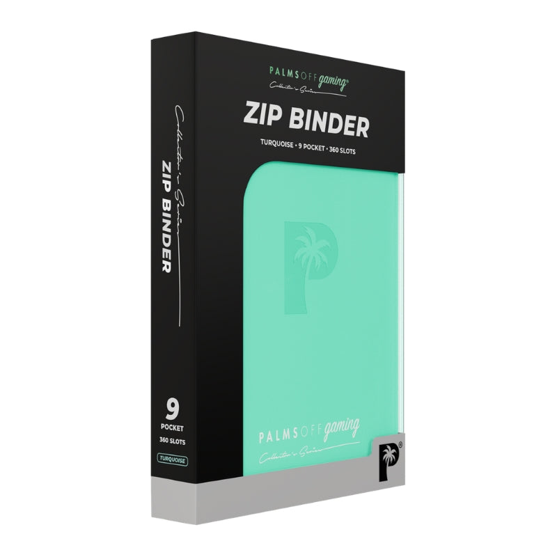 Collector's Series 9 Pocket Zip Trading Card Binder - TURQUOISE
