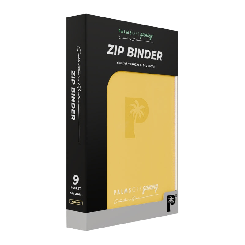 Collector's Series 9 Pocket Zip Trading Card Binder - YELLOW
