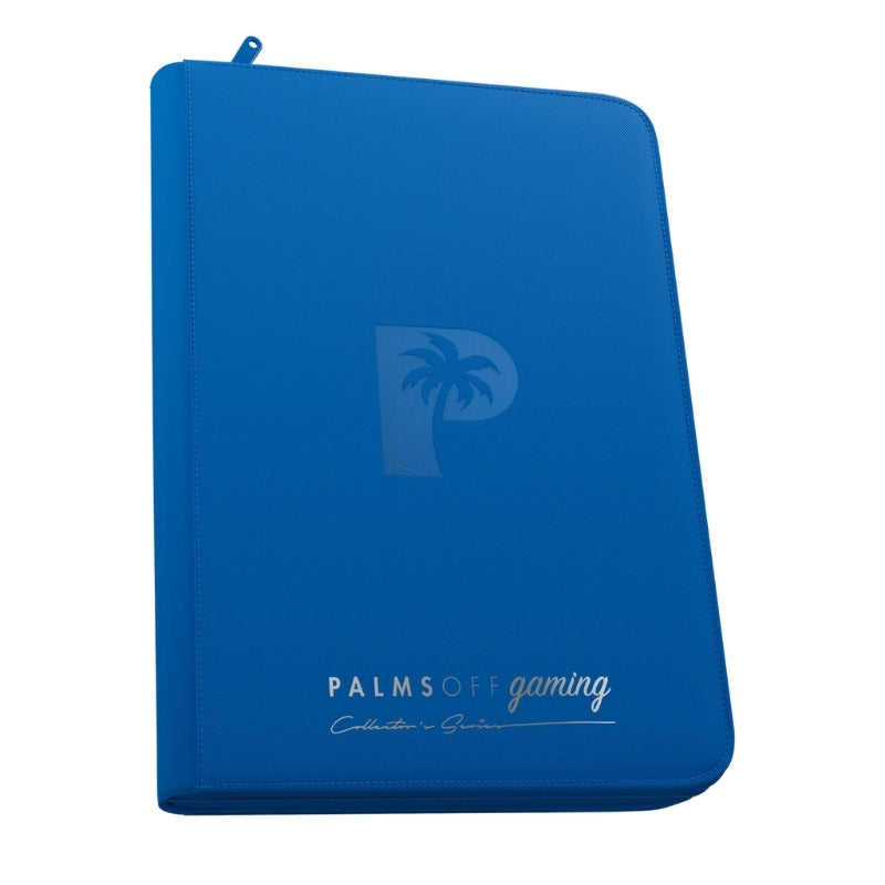Collector's Series Card Loader TOP LOADER Zip Binder - CLEAR - Blue