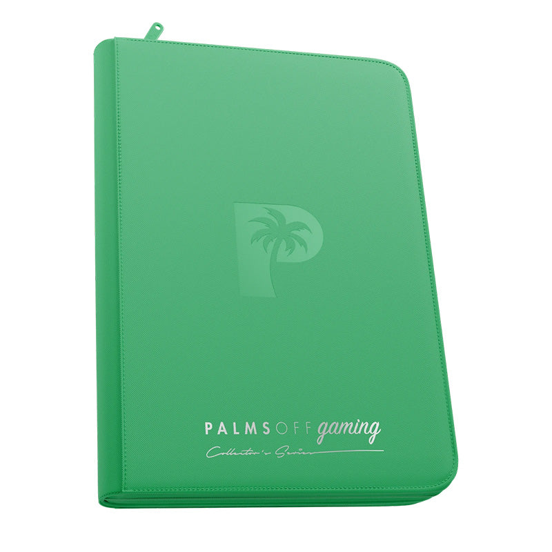 Collector's Series Card Loader TOP LOADER Zip Binder - CLEAR - GREEN