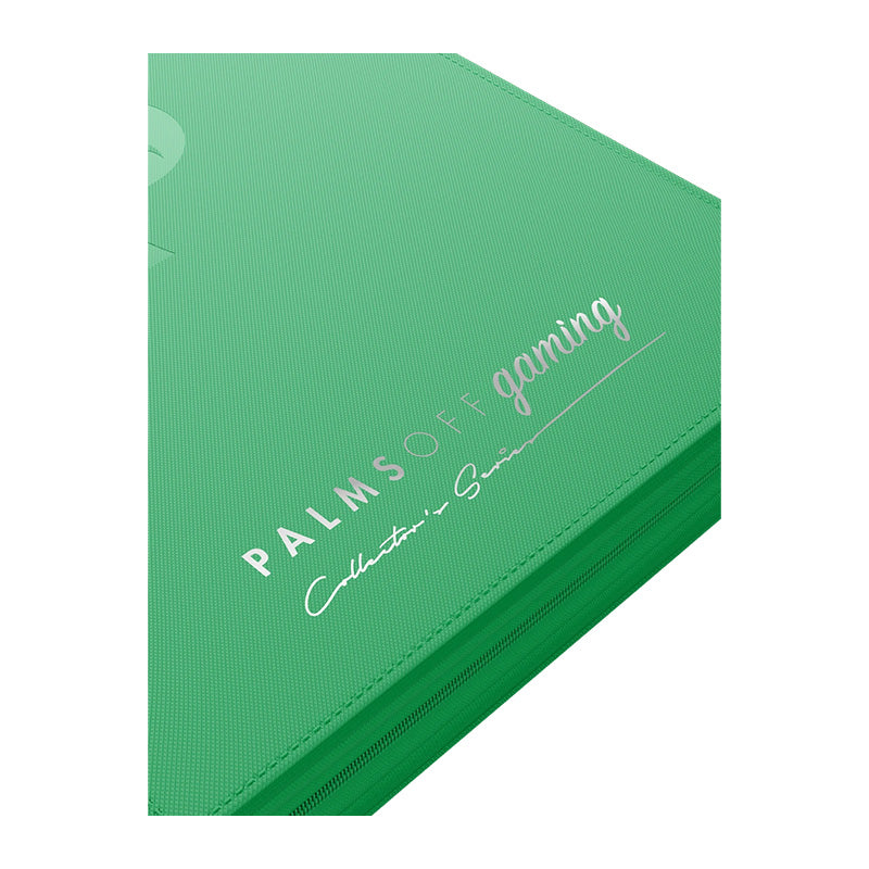 Collector's Series Card Loader TOP LOADER Zip Binder - CLEAR - GREEN