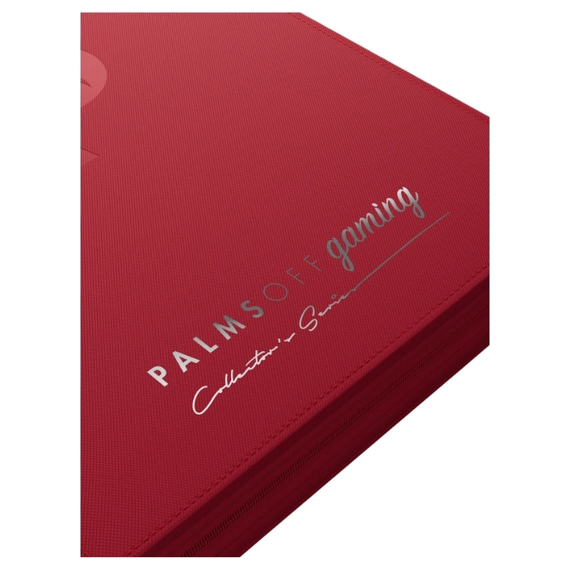 Collector's Series Card Loader TOP LOADER Zip Binder - CLEAR - Red