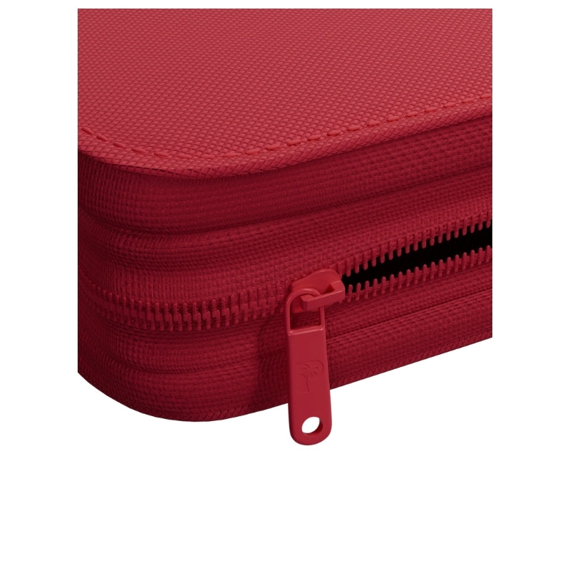 Collector's Series Card Loader TOP LOADER Zip Binder - CLEAR - Red