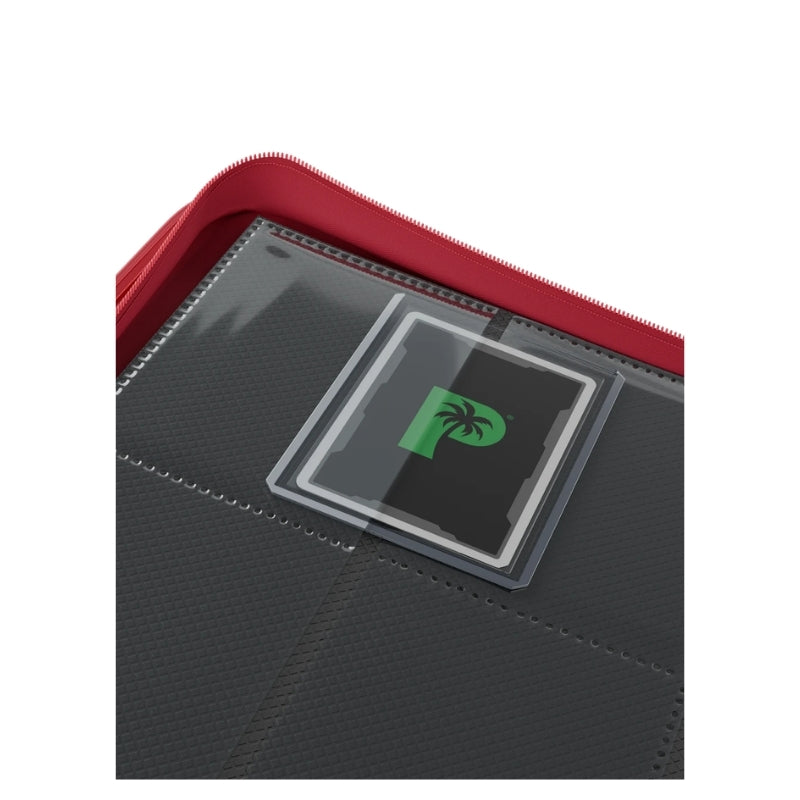 Collector's Series Card Loader TOP LOADER Zip Binder - CLEAR - Red