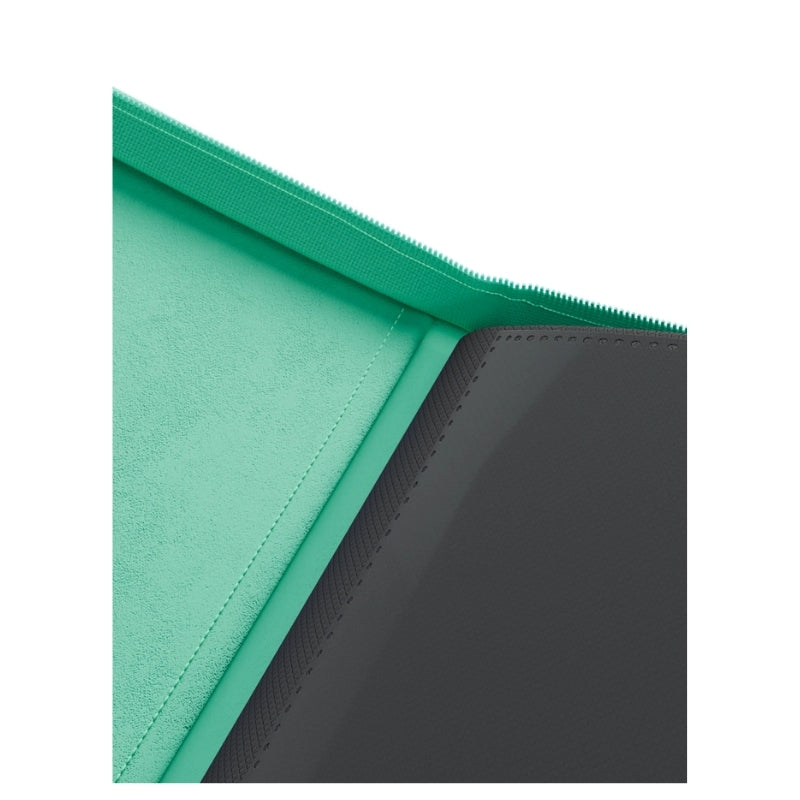 Collector's Series Card Loader TOP LOADER Zip Binder - CLEAR - Turquoise