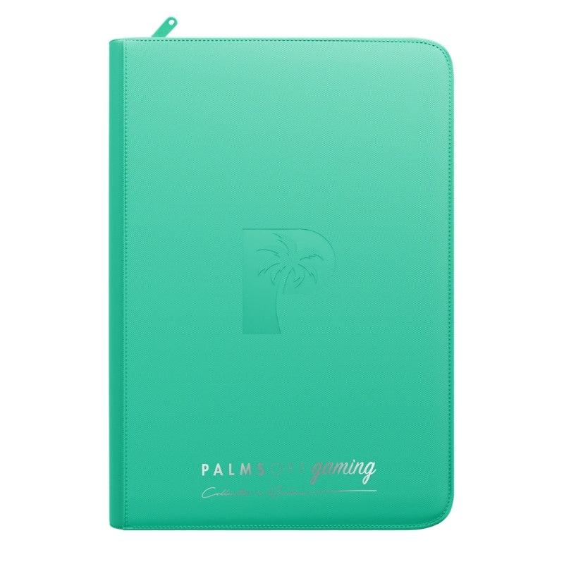 Collector's Series Card Loader TOP LOADER Zip Binder - CLEAR - Turquoise