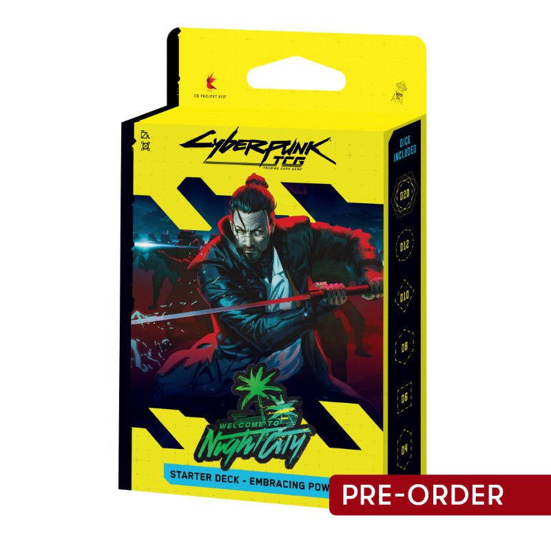 Cyberpunk TCG Welcome to Night City Embracing Power Starter Deck