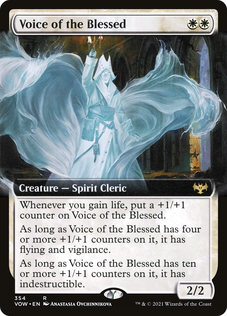 Voice of the Blessed (Extended Art) (VOW-354) - Innistrad: Crimson Vow - Magic The Gathering