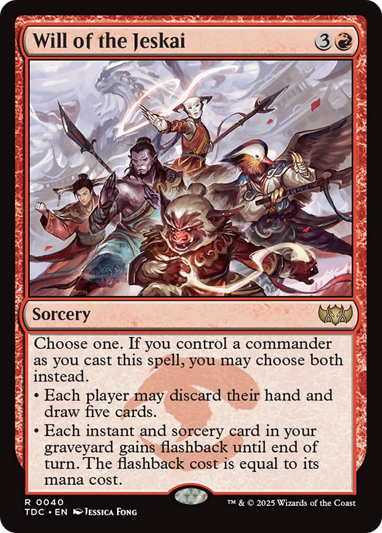 Will of the Jeskai (TDC-040) - Commander: Tarkir: Dragonstorm - Magic The Gathering