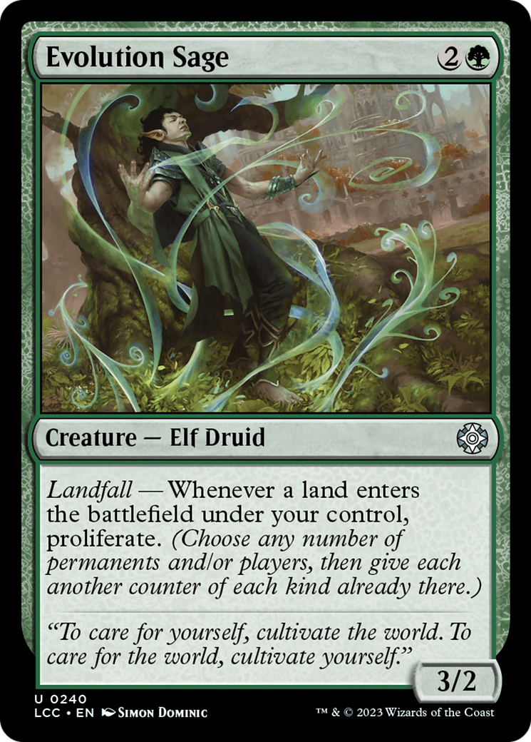Evolution Sage (LCC-240) - The Lost Caverns of Ixalan Commander - Magic The Gathering