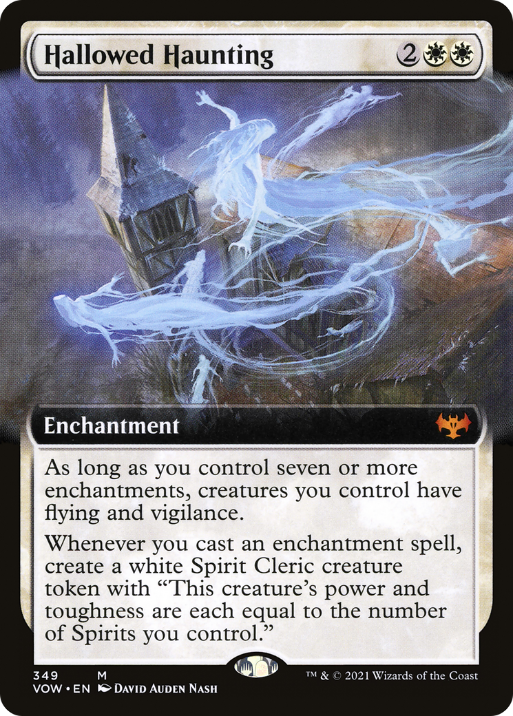 Hallowed Haunting (Extended Art) (VOW-349) - Innistrad: Crimson Vow - Magic The Gathering