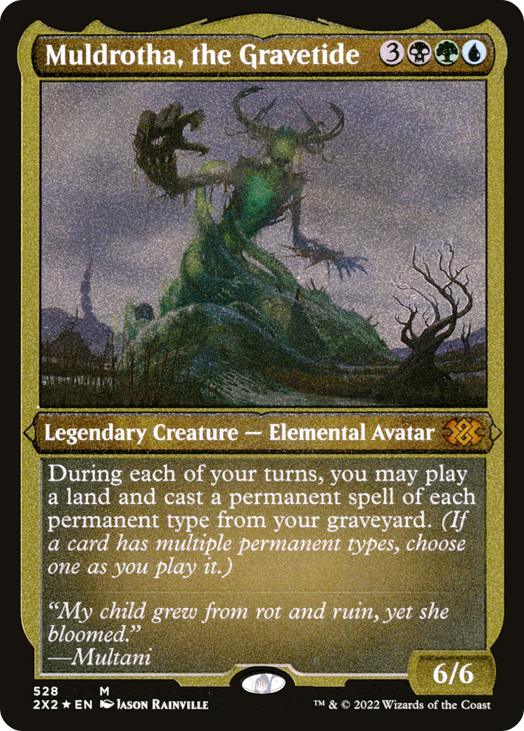 ETCHED FOIL Muldrotha, the Gravetide (2X2-528) - Double Masters 2022 - Magic The Gathering