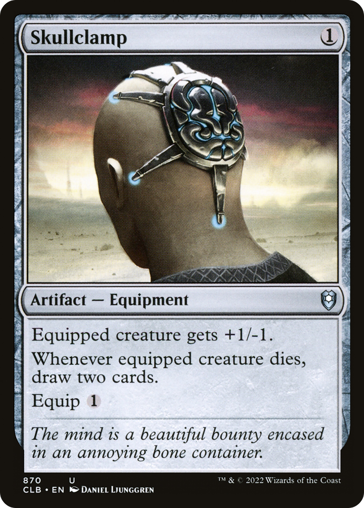 Skullclamp (CLB-870) - Commander Legends: Battle for Baldur's Gate - Magic The Gathering
