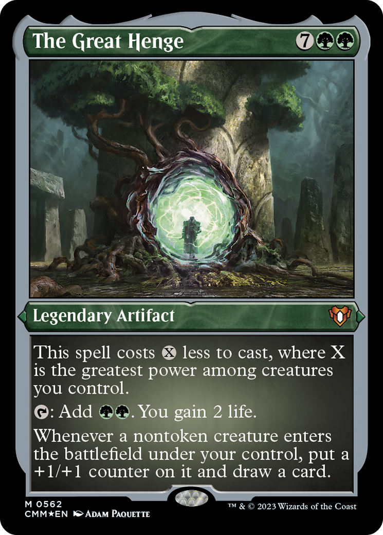 ETCHED FOIL The Great Henge (CMM-562) - Commander Masters - Magic The Gathering