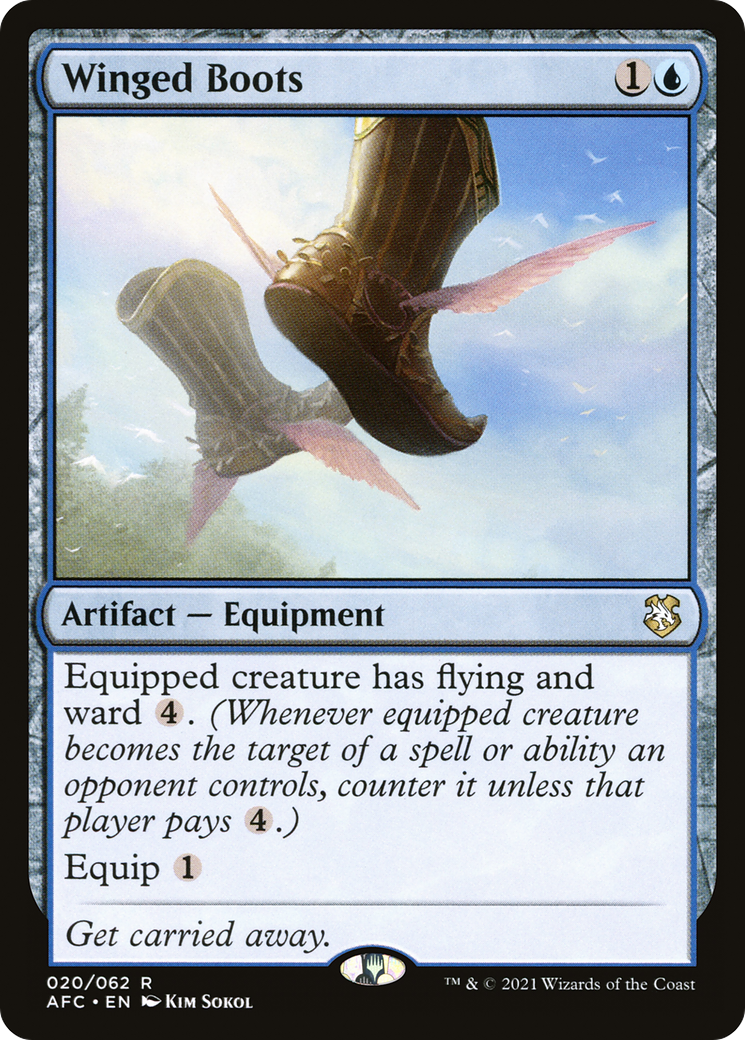 Winged Boots (AFC-020) - Forgotten Realms Commander - Magic The Gathering