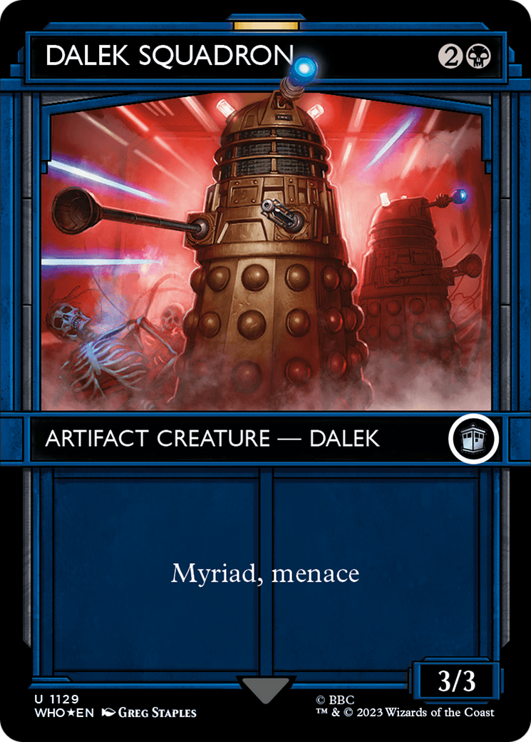 FOIL Dalek Squadron (Showcase) (Surge Foil) (WHO-1129) - Doctor Who - Magic The Gathering