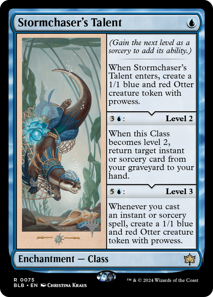 Stormchaser's Talent (PPBLB-075) - Bloomburrow Promos - Magic The Gathering