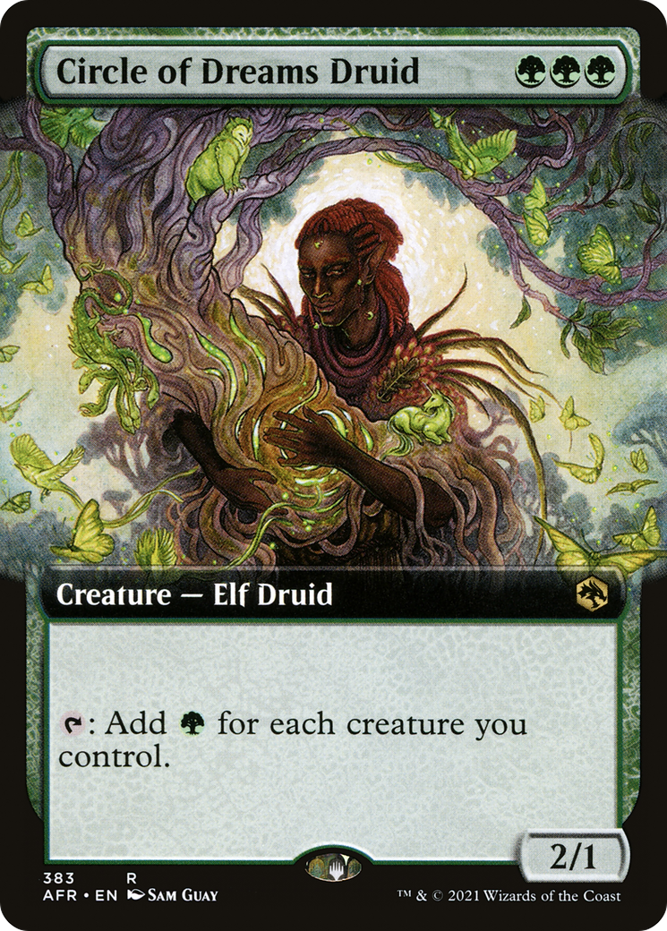 Circle of Dreams Druid (Extended Art) (AFR-383) - Adventures in the Forgotten Realms - Magic The Gathering