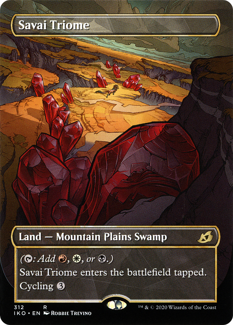 FOIL Savai Triome (Showcase) (IKO-312) - Ikoria: Lair of Behemoths - Magic The Gathering