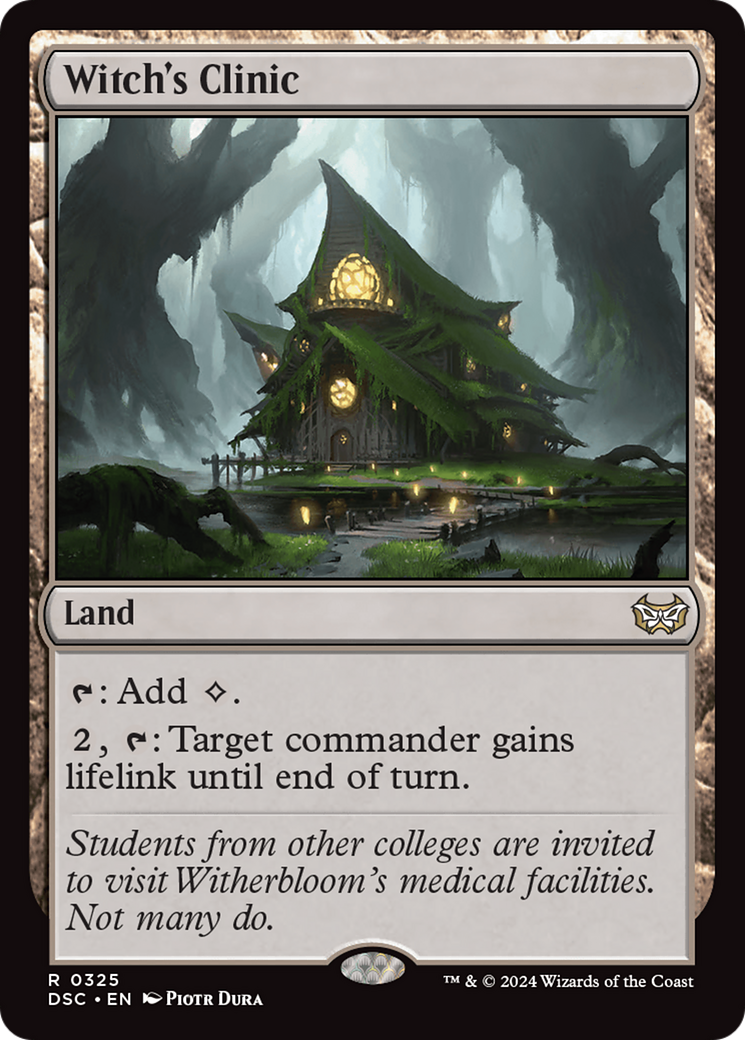 Witch's Clinic (DSC-325) - Duskmourn: House of Horror Commander - Magic The Gathering