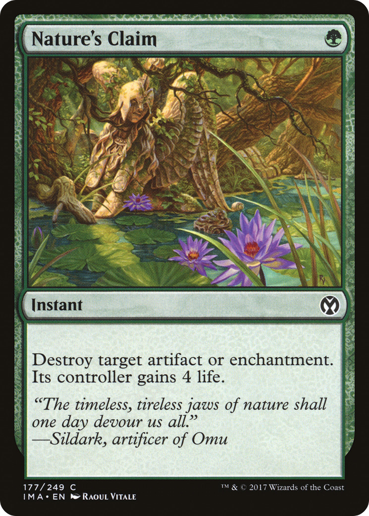 Nature's Claim (IMA-177) - Iconic Masters - Magic The Gathering