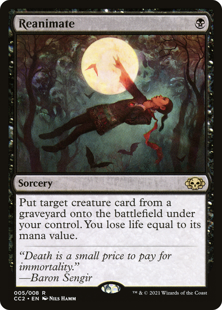 FOIL Reanimate (CC2-005) - Commander Collection: Black - Magic The Gathering