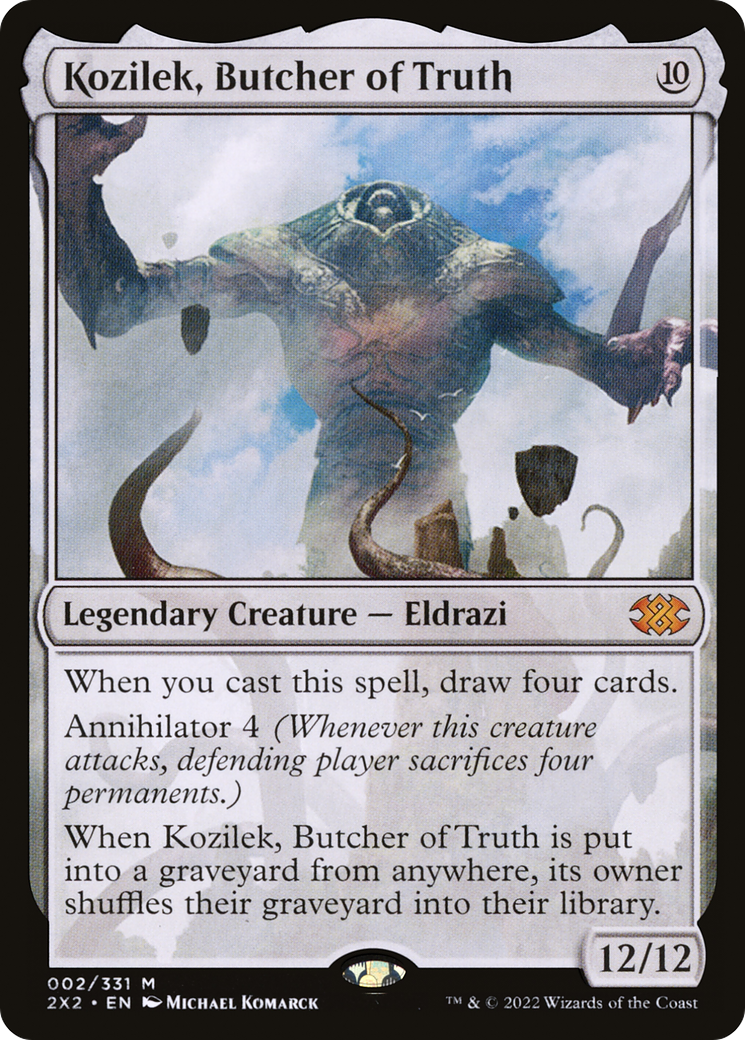 FOIL Kozilek, Butcher of Truth (2X2-002) - Double Masters 2022 - Magic The Gathering