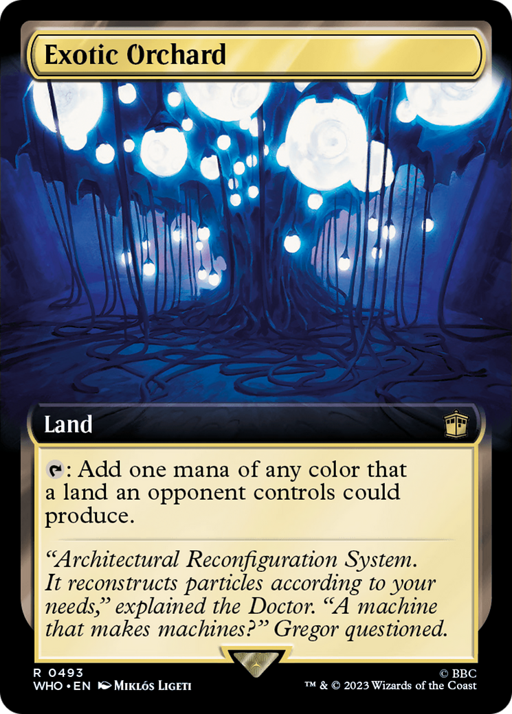 Exotic Orchard (Extended Art) (WHO-493) - Doctor Who - Magic The Gathering