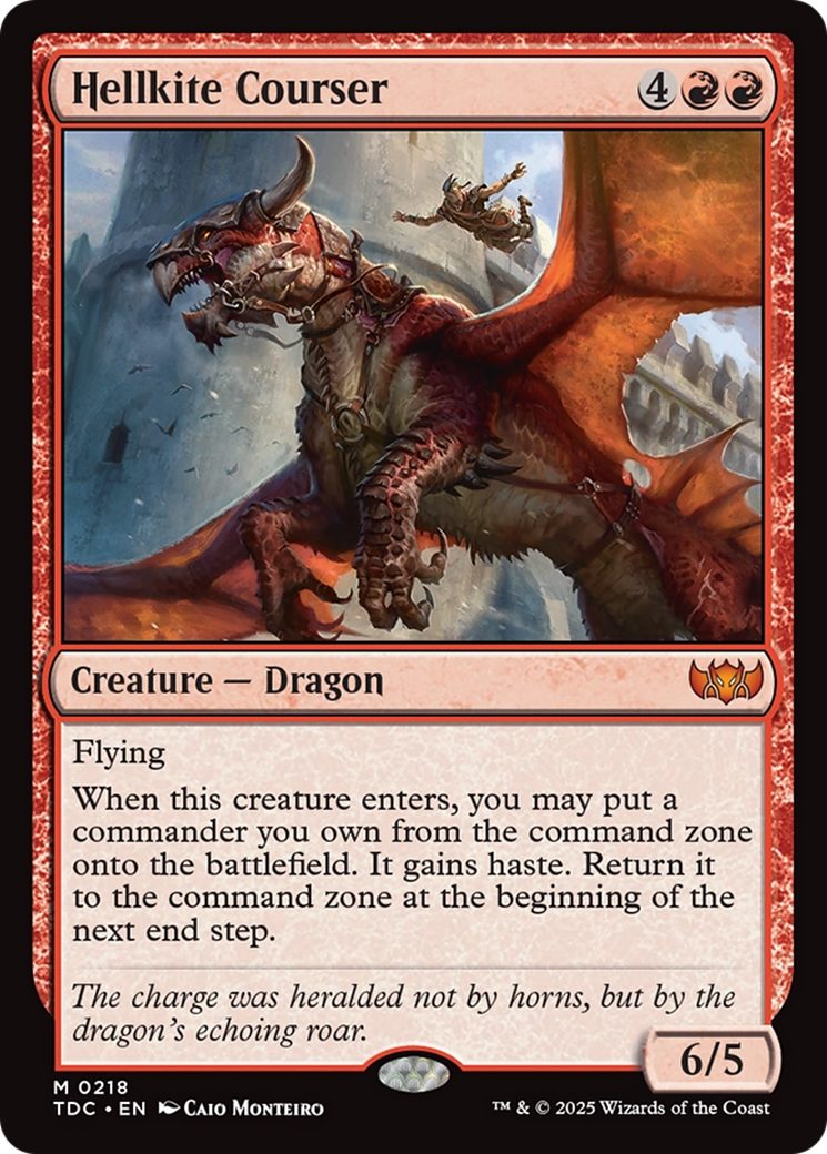 Hellkite Courser (TDC-218) - Commander: Tarkir: Dragonstorm - Magic The Gathering