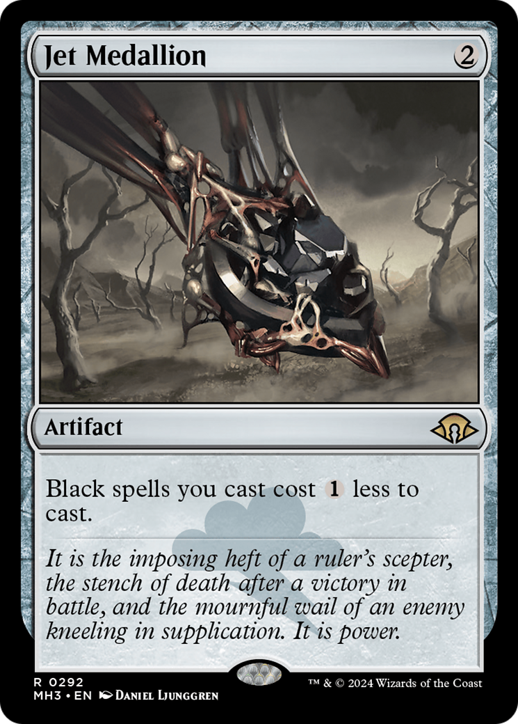 FOIL Jet Medallion (MH3-292) - Modern Horizons 3 - Magic The Gathering