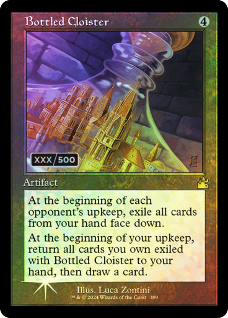 FOIL Bottled Cloister (Retro Frame) (Serial Numbered) (RVR-389) - Ravnica Remastered - Magic The Gathering