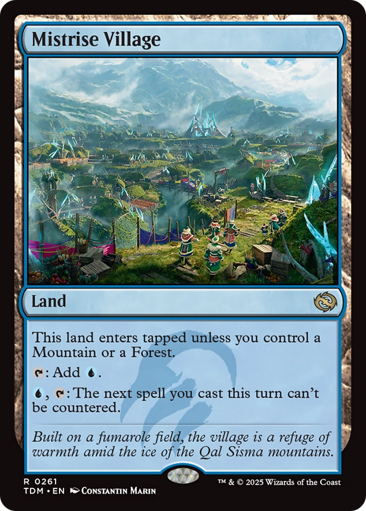 FOIL Mistrise Village (TDM-261) - Tarkir: Dragonstorm - Magic The Gathering