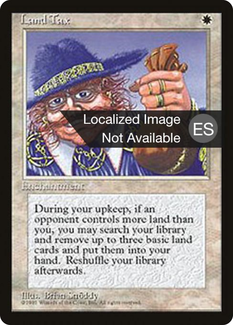 Land Tax (4BB-034) - Fourth Edition Foreign Black Border - Magic The Gathering