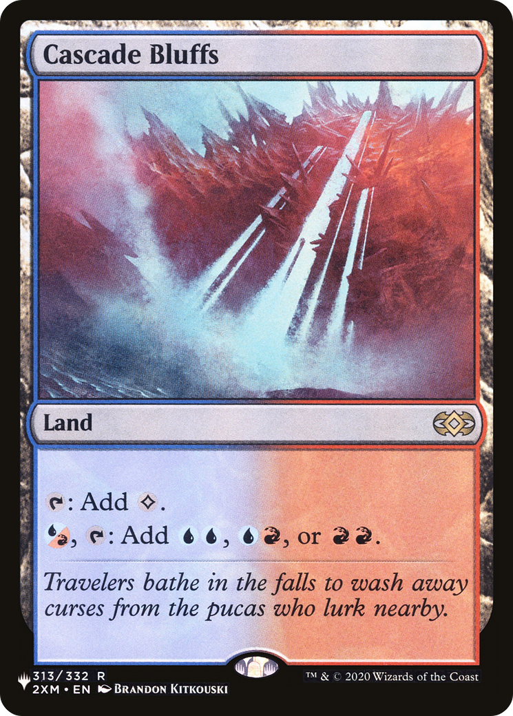 Cascade Bluffs (LIST-2XM-313) - The List - Magic The Gathering
