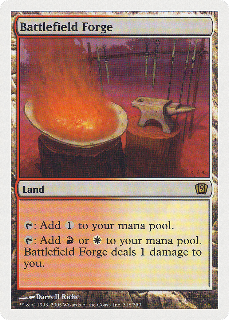 Battlefield Forge (9ED-318) - Ninth Edition - Magic The Gathering