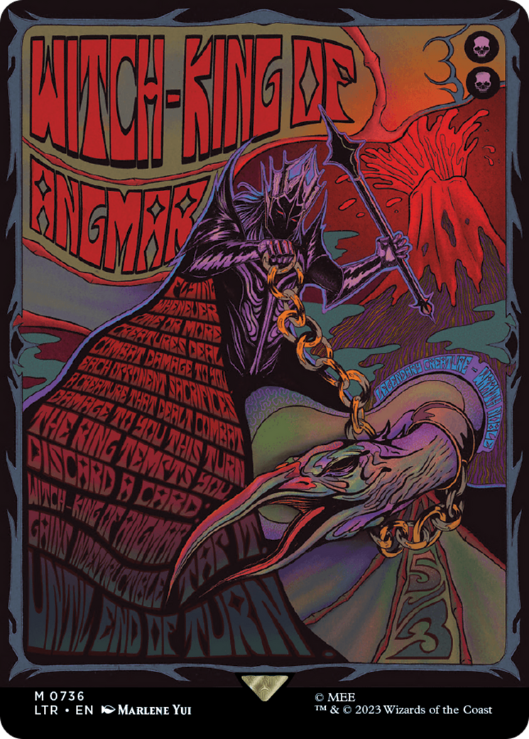Witch-king of Angmar (Borderless Poster) (LTR-736) - The Lord of the Rings: Tales of Middle-earth - Magic The Gathering