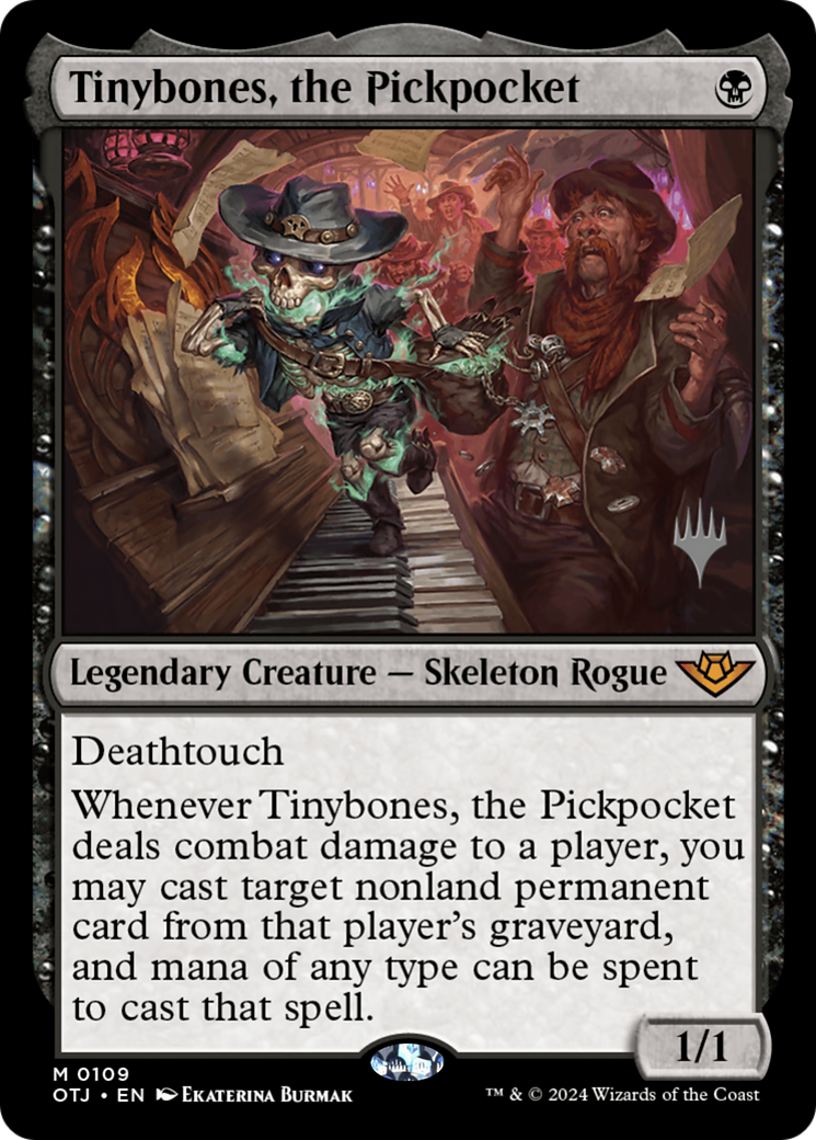 FOIL Tinybones, the Pickpocket (PPOTJ-109P) - Outlaws of Thunder Junction Promos - Magic The Gathering