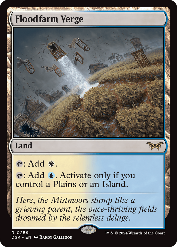 Floodfarm Verge (DSK-259) - Duskmourn: House of Horror - Magic The Gathering