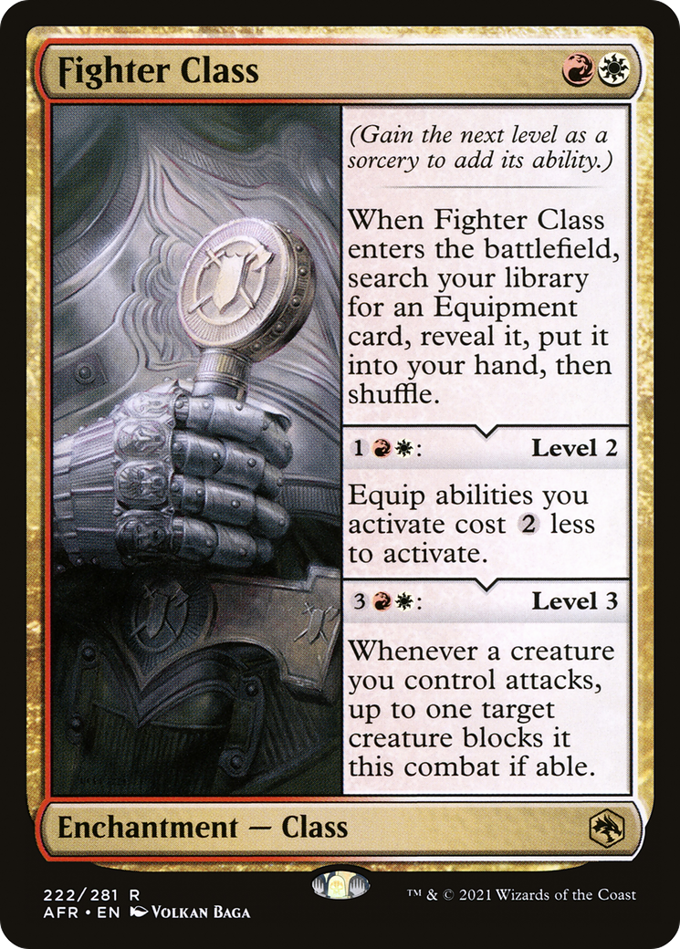 Fighter Class (AFR-222) - Adventures in the Forgotten Realms - Magic The Gathering