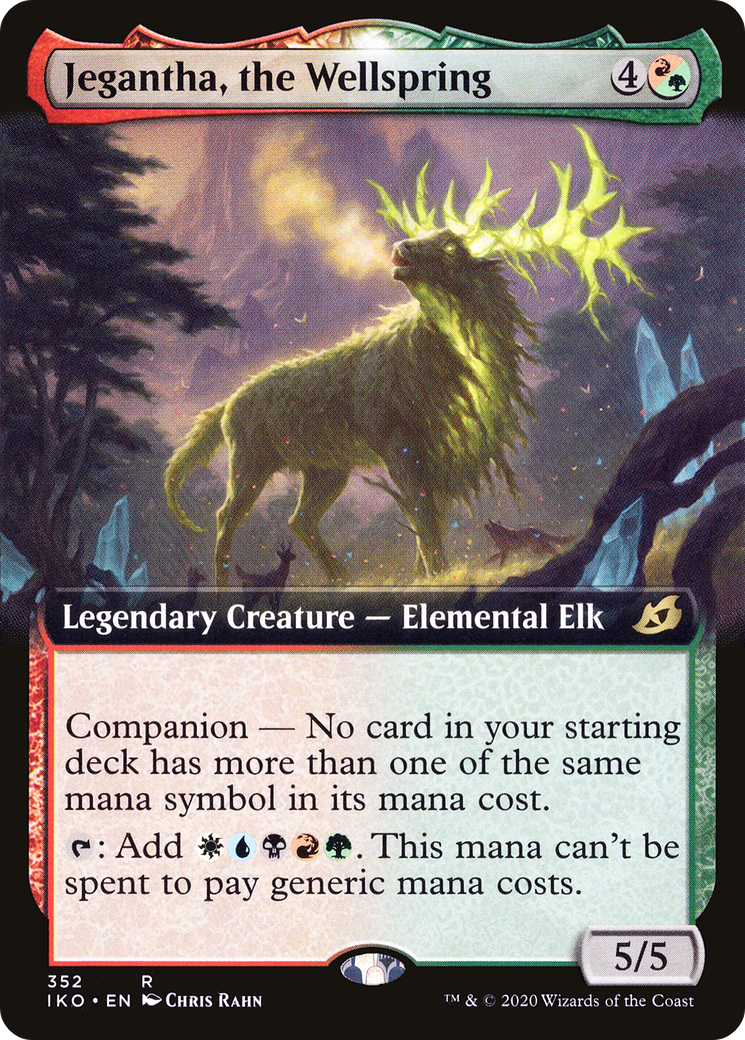 FOIL Jegantha, the Wellspring (Extended Art) (IKO-352) - Ikoria: Lair of Behemoths - Magic The Gathering