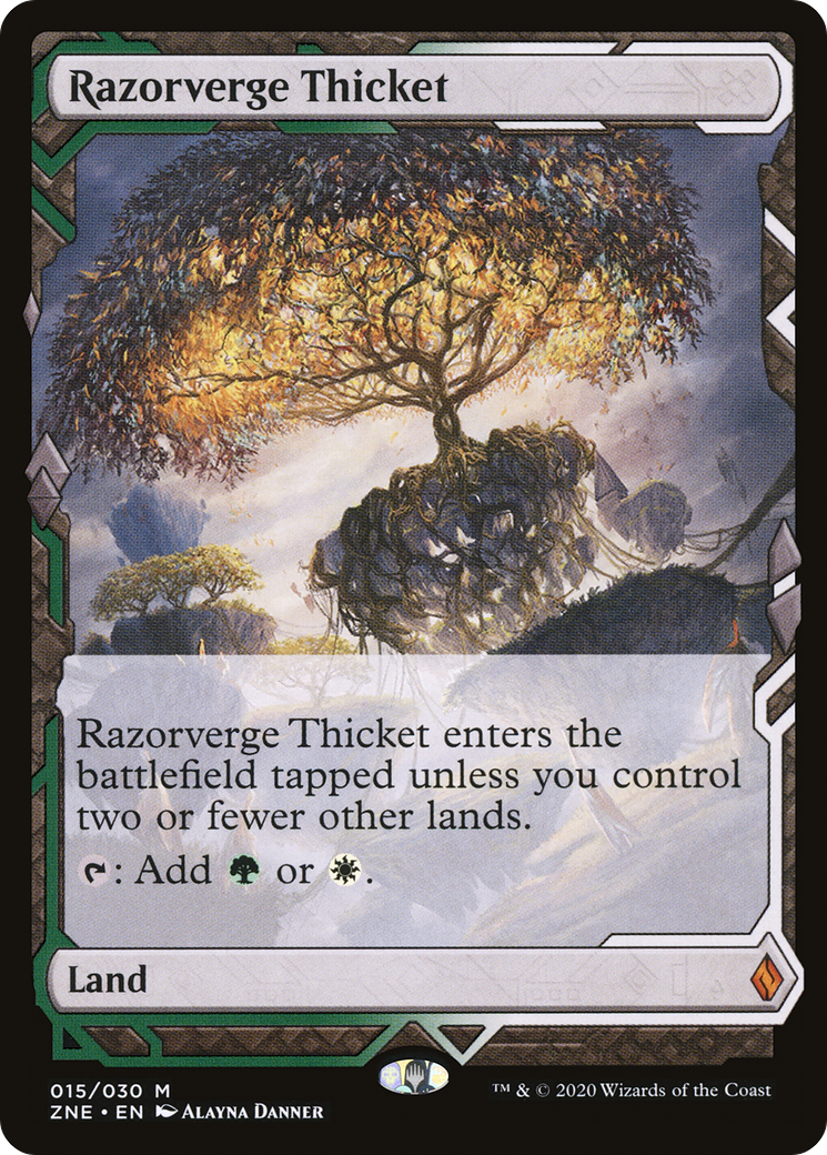 Razorverge Thicket (ZNE-015) - Zendikar Rising Expeditions - Magic The Gathering