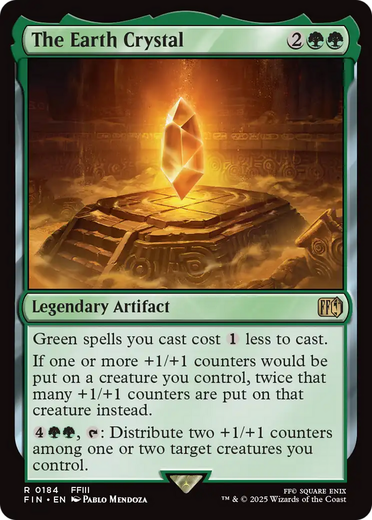 FOIL The Earth Crystal (FIN-184) - FINAL FANTASY - Magic The Gathering