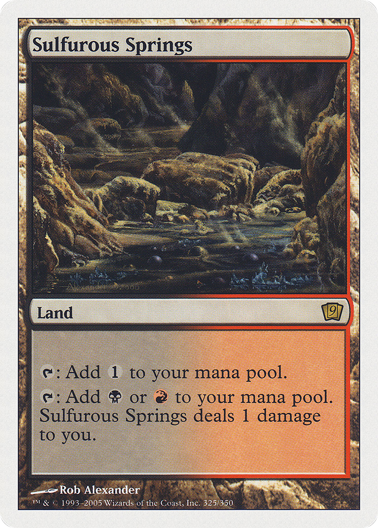 Sulfurous Springs (9ED-325) - Ninth Edition - Magic The Gathering