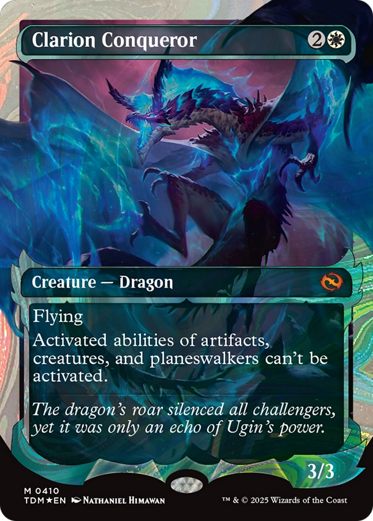 FOIL Clarion Conqueror (TDM-410) - Tarkir: Dragonstorm - Magic The Gathering