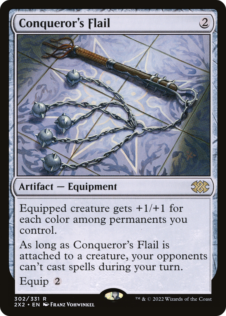 FOIL Conqueror's Flail (2X2-302) - Double Masters 2022 - Magic The Gathering