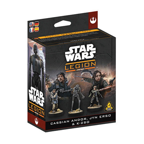 Star Wars Legion Cassian Andor, Jun Erso & K-2SO