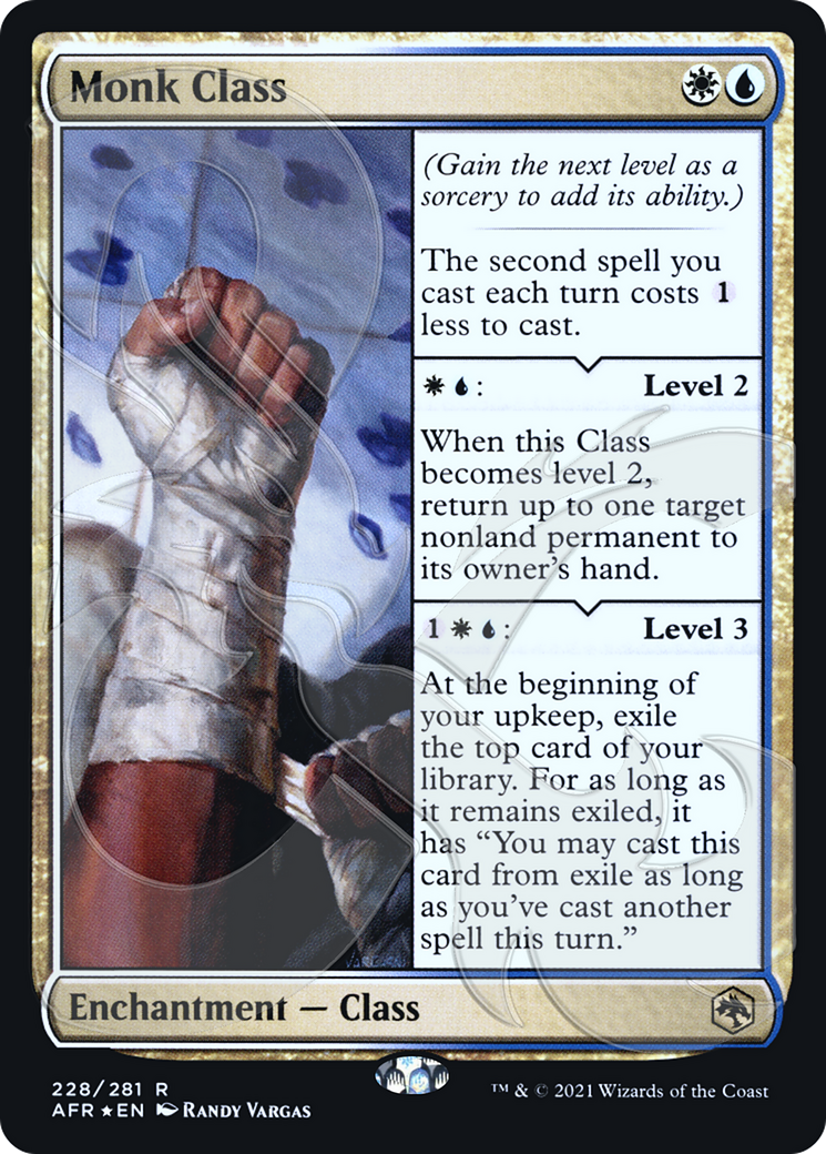 FOIL Monk Class (AFR&-228) - Adventures in the Forgotten Realms Promos - Magic The Gathering