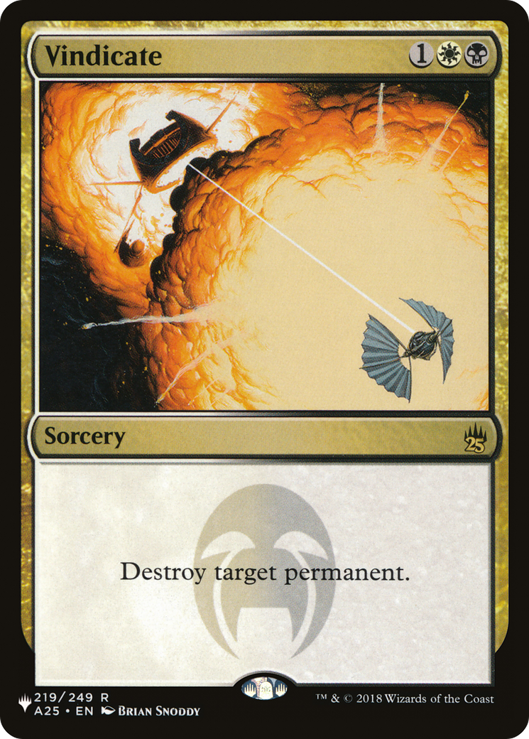 Vindicate (LIST-A25-219) - The List - Magic The Gathering